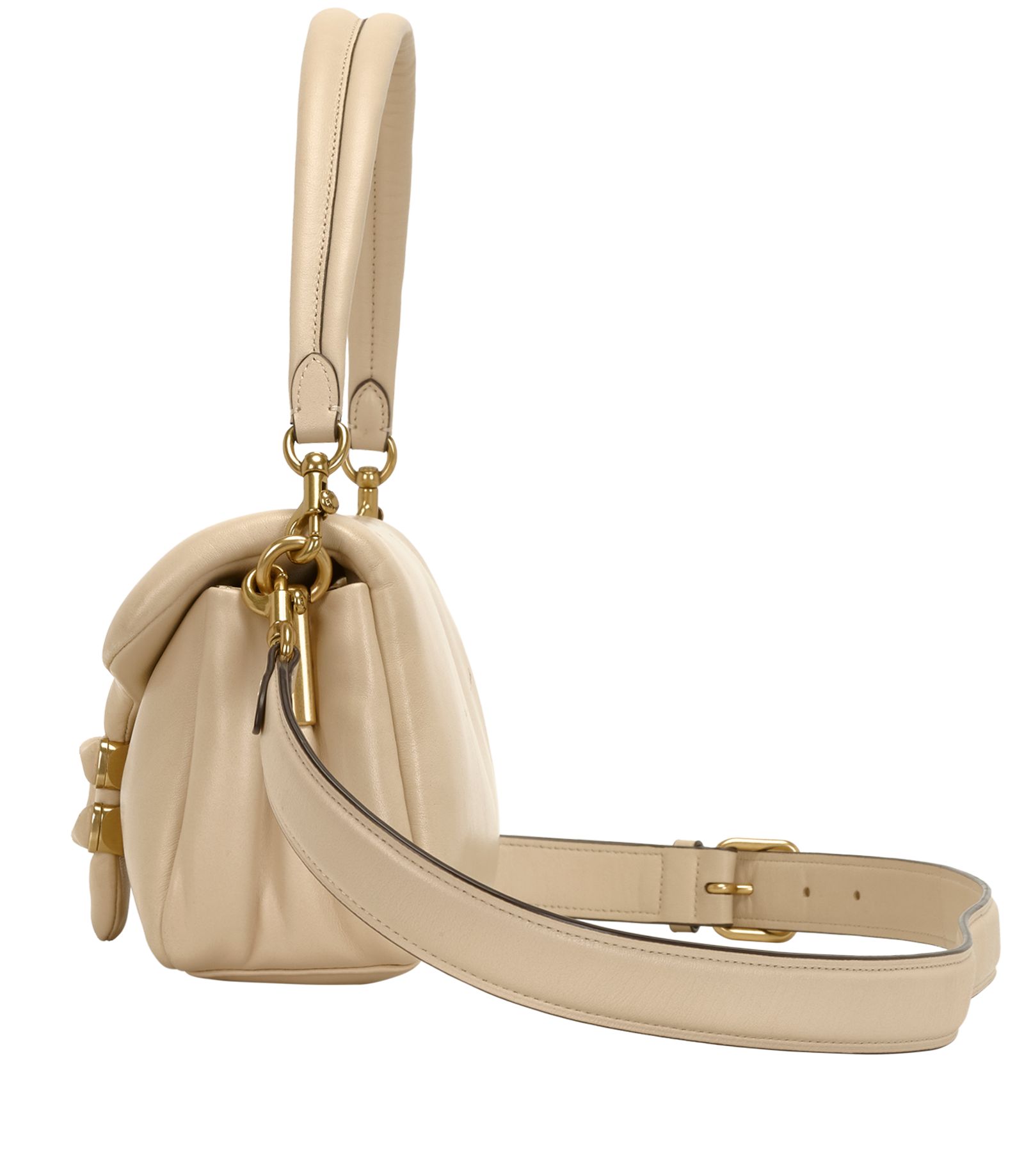 Pillow Tabby 26, &pound;250, Handbags, Cream, Leather, Bottom view